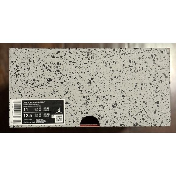NEW Nike Air Jordan 4 Retro OG 2025 ‘White Cement’ FV5029-100 Men’s Size Multi main image 5